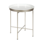 White Tray End Table