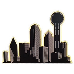 Dallas Skyline LED Neon