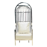 Silver Birdcage Chair