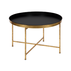 Black & Gold Tray Coffee Table