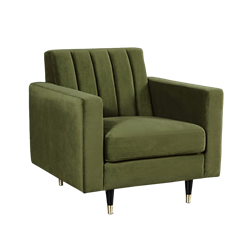 Olive Velvet Chair