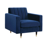 Navy Velvet Chair