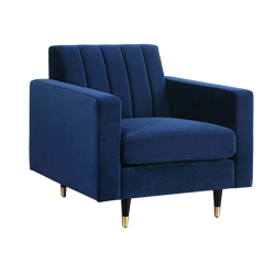 Navy Velvet Chair