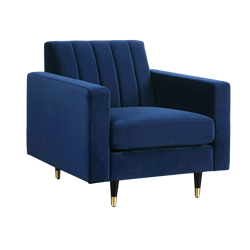 Navy Velvet Chair