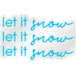 Let It Snow - Multicolor LED Neon