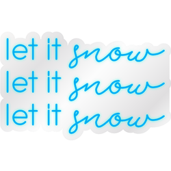 Let It Snow - Multicolor LED Neon