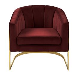 Madison Arm Chair - Burgundy