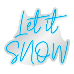 Let It Snow (Single) – Blue LED Neon