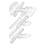 Happy New Year – White LED Neon