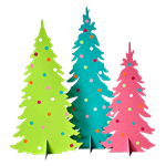 Pop Scenic Tree Trio (Set of 3)