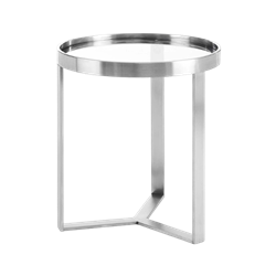 Modern Silver End Table