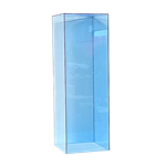 Neon Blue Pedestal 36" x 12" x 12"