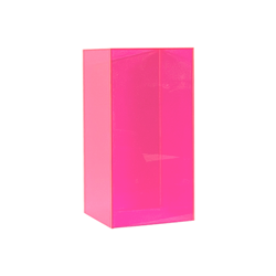 Neon Pink Pedestal 24" x 12" x 12"