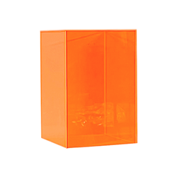 Neon Orange Pedestal 18" x 12" x 12"