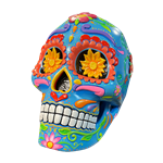 Sugar Skull - Blue 23"