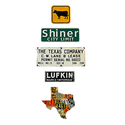 Set of Western Texas Signs