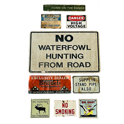 Set of Lodge and Hunting Signs