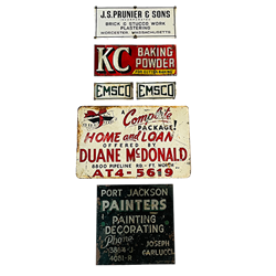 Set of Vintage Signs