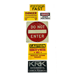 Set of Warning Signs