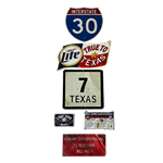 Set of Texas Signs