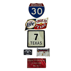 Set of Texas Signs