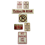 Set of No Parking Signs