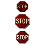 Set of Stop Signs