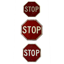 Set of Stop Signs