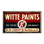 Vintage Witte Paints Sign