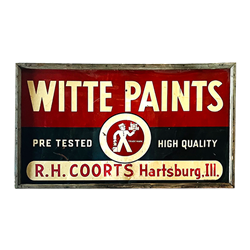 Vintage Witte Paints Sign
