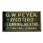 Vintage Plumbing & Heating Sign