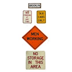 Set of New York Signs