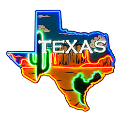 Texas Landscape LED Neon