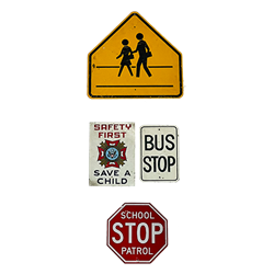 Set of School Signs