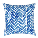 Blue Brush Brick Pillow