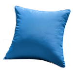 Blue with White Piping Pillow