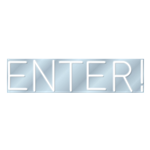 Enter - White LED Neon