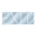 Exit - White LED Neon