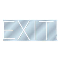 Exit - White LED Neon