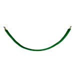 Green Rope with Brass Ends