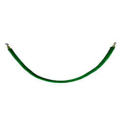 Green Rope with Brass Ends