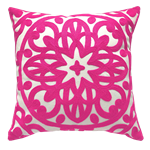 Embroidered Pillow - Pink