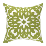 Embroidered Pillow - Green