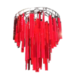 Oversized Chandelier - Red