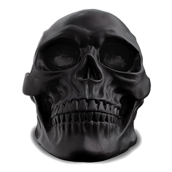 Skull Head - Black