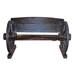 Wagon Wheel Bench