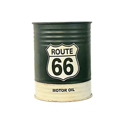 Route 66 Oil Can End Table