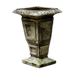 Square Geometric Roman Vase