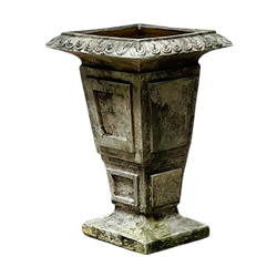 Square Geometric Roman Vase