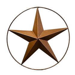 Bronze Metal Star - 39"